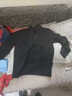 皮尔卡丹（pierre cardin）高档长袖t恤男纯棉2025春秋新款拉链卫衣抗皱打底立领男装上衣 5390黑色(长袖t恤) XL 135-150斤 实拍图