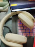 fingertime2023新款P9无线头戴式蓝牙耳机降噪耳麦音乐运动跑步游戏女学生电脑手机超长续航IOS适用苹果安卓 凝脂白 实拍图