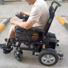 威之群1023电动轮椅老年人残疾人可折叠智能全自动带坐便器可躺式家用越野型老人电动车 黑色车架+75A电池+手动后躺+后轮减震 320W电机*2 实拍图