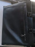 法国COW公文包 男士手提包 大容量商务时尚男包 GW-8616横款 黑色 晒单实拍图