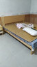 沃尔福 【现货闪发】床 橡胶木实木床简约单人床卧室家具北欧主卧双人床 原木色+5cm椰棕床垫+床头柜*1 1800mm*2000mm 实拍图
