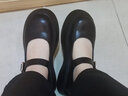 回力（Warrior）2025秋季新款复古单鞋玛丽珍女鞋乐福鞋厚底显高洛丽塔小皮鞋子女 黑色【跟高4cm】 39 实拍图