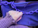 VAOPER喂牌一包三背链条单肩包斜挎包潮牌包包手提包腋下包四季通用 紫色 实拍图