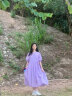 噢姆（AUM）噢姆22年夏季新款优雅紫霞色轻薄透气减龄丝绵衫连衣裙女 淡紫色 M 晒单实拍图