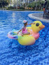 INTEX水上充气坐骑黄鸭儿童充气玩具浮排浮床加厚游泳圈57556 晒单实拍图