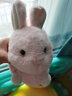 快乐音符儿童电动毛绒小兔子会唱歌学舌智能玩偶可遥控动耳的萌宠公仔玩具 粉色萌兔 USB智能充电 实拍图