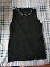 都丽雅 吊带背心女装春夏新款韩版修身钉珠吊带衫无袖针织打底衫薄圆领黑白色显瘦百搭时尚内搭 04黑色 均码 实拍图