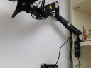 HILLPORT 笔记本电脑支架气压升降增高底座双屏显示器机械臂一拖二组合屏幕副屏摇臂挂架拼接旋转架 笔记本组合黑色 晒单实拍图