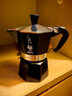 比乐蒂（Bialetti）摩卡壶手冲咖啡壶意大利进口磁感单阀意式咖啡机高压浓缩户外 【单阀】黑色银标 3杯份 90ml 实拍图