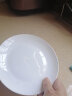 瓷秀源纯白骨瓷盘子简约家用菜盘圆形盘子平盘方盘套装唐山陶瓷餐具 7英寸月光骨碟6个装 实拍图
