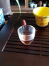 容山堂释水 手绘玻璃茶杯 品茗杯主人杯小杯垫茶席 功夫茶具套装 实拍图