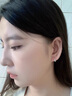 芯奢纯999足银水滴耳环女睡觉不用摘的银耳钉女小众设计感耳饰银耳钩 水滴耳钉一对 实拍图