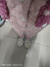 柚港睡衣女秋冬三层加厚夹棉睡袍冬季珊瑚绒加绒女士可爱家居服冬天 ML13148草莓熊夹棉袍+夹棉裤 L (165cm 建议体重95-115) 实拍图
