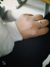 mini&yaya S925银情侣戒指项链一对男女生日情人节礼物送女友老婆实用 京仓发货*情侣戒指项链一对 实拍图