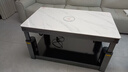 长虹（CHANGHONG）25年新款轻移动电暖桌烤火桌电炉电热取暖桌长方形电烤桌客厅升降茶几电烤炉烤火炉桌子一体取暖 黑1.2米电磁炉 移动底轮+语音双升降+高端岩板 实拍图