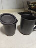 豪祥（HAOXIANG）紫砂茶杯茶水分离办公杯个人杯家用马克杯接待带盖过滤内胆泡茶杯 紫砂龙把办公杯-富贵平安 实拍图