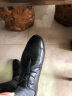 帝洛驰皮鞋男新款真皮商务休闲鞋透气男士休闲皮鞋正装皮鞋结婚鞋子男 黑色 系带 39 皮鞋尺码 实拍图