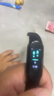 华智文华为机适用智能手表来电提醒男女多功能运动防水计步心率 尊贵黑色实时计步+心率血压+消 实拍图