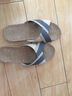 熙慕莱亚麻拖鞋男凉拖鞋女士四季夏居家用室内情侣凉托男棉麻防滑木地板 灰色(男鞋) 男28码(42-43) 实拍图