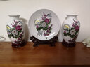 泰浦瓯 景德镇陶瓷器花瓶 现代时尚家饰工艺品摆件 家居客厅装饰摆设礼品（带底座） 冬瓜瓶+冬瓜瓶带底座 实拍图