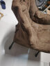 格田彩 椅子懒人沙发椅子电脑椅学习椅宿舍大学生人体工学椅休闲沙发椅 褐色麂皮【储物袋】 实拍图