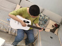 拿火吉他（LAVAGUITAR）LAVA ME play智能民谣吉他初学者乐器入门旅行自学吉他 浅粉配霜白【配标准琴包】 36英寸 实拍图