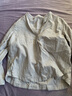 无印良品（MUJI） 女式 法兰绒 立领衬衫长袖格子上衣秋季白衬衣纯棉全棉 BCB41C2A 米色格纹 M 实拍图