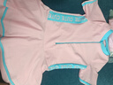 佑游儿童泳衣女童分体防晒带胸垫中大童韩版公主可爱女孩温泉游泳衣 粉色短袖+泳帽 3XL(125-135CM) 实拍图