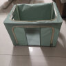 百草园牛津布艺收纳箱衣服棉被整理箱储物箱盒百纳箱66L2个装青石绿 实拍图