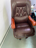 满誉老板椅子商务大班椅家用真皮办公电脑座椅靠背可躺升降总裁旋转椅 10轮咖啡色-头层牛皮 实木脚 实拍图