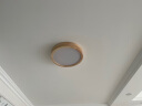 喜尚嘉喜（xishangjiaxi） 原木风led吸顶灯北欧超薄卧室灯简约现代客厅灯日式灯具套餐 30cm白光18瓦 实拍图