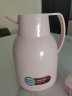壹滴水（edish）家用保温壶玻璃红胆热水瓶大容量开水壶暖水壶按压式保温瓶 蜜桃粉 1.5L 实拍图