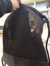 布简单时尚简约束口袋抽绳双肩包男女通用户外旅行背包折叠运动健身包 黑色（大号） 实拍图