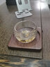 忆壶茶 实木茶杯垫 功夫茶道隔热保护垫品茗茶水杯托垫子茶具配件套装 黑胡桃正方形杯垫【1只】 实拍图