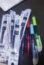 派通（Pentel ）速干黑色中性笔BLN105中性笔0.5mm按动彩色顺滑防滑水笔签字笔学生用刷题考试黑笔文具LRN5TL笔芯 天蓝杆（黑芯） 0.5mm 实拍图