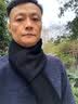 CACUSS纯羊毛围巾男士纯色商务冬季保暖针织围脖生日礼物礼盒装W0038 黑色 实拍图