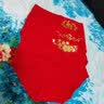 浓琪儿（3条装）95%棉女士高腰内裤龙年本命年大红色收腹提臀三角裤结婚 3条95%棉鸿福+吉祥+福运 L(适合90-110斤） 实拍图
