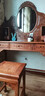 老总红木家具非洲花梨（学名：刺猬紫檀）中式全实木梳妆台带妆镜妆凳卧室家具小化妆桌 大洋花梳妆台 实拍图