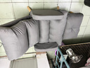 梵右电脑椅学生学习靠背椅子可躺老板人体工学椅懒人沙发椅书房办公椅 浅灰色加厚款+脚踏【普通款】 实拍图