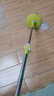 大卫旋转拖把杆加强粗杆细杆伸缩杆圆盘配件D9拓朴通用型D10拓扑原装 绿色V6细杆+塑料盘 实拍图