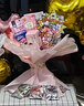 裁爵（ADJUDICATION）零食花束材料包装纸手工生日布置装饰平安圣诞节礼物送男女朋友 粉色零食花束【网纱款】 实拍图