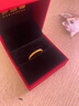 梦金园黄金戒指 足金麦穗轻奢哑光沙面指环送女友情人节 16号圈口 约2.3g 实拍图