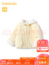 巴拉巴拉儿童外套女童衣服棉服秋冬宝宝灯芯绒童装保暖舒适甜美萌 淡黄31404 90 实拍图