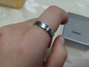 芯奢刻字情侣戒指一对简约对戒男女指环定制刻字情人节生日礼物送女友 情侣一对 实拍图
