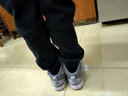 李宁（LI-NING）男鞋骑士时尚生活复古篮球鞋休闲鞋男子春秋季防滑皮革中高帮板鞋潮流运动鞋子 公牛红/白 41男(255mm) 实拍图