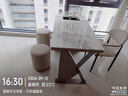 穗驰家具（SUICHI）阳台茶桌椅组合轻奢现代极简岩板办公泡套装高端全自动一体式茶台 香奈尔亮光岩板 1.4米茶桌+1主椅+2圆凳 实拍图