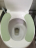 FaSoLa粘贴式马桶垫可水洗反复使用马桶圈马桶套纯色坐便垫马桶坐垫  新款马桶垫绿色(三对装） 实拍图