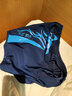 柯帛（KEBO）游泳裤泳帽套装 温泉 男士游泳衣平角大码速干二件套游泳装 蓝色 XXXL 实拍图
