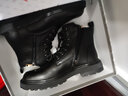 红蜻蜓男鞋高帮马丁靴男牛皮秋冬工装靴子男厚底机车时装靴男 WTD429311 实拍图