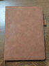 三木a4笔记本子超大加厚高档商务黑皮大号皮面记事本软硬超厚工作会议记录皮质本子大学生简约日记本 A4-360页/本-棕色 实拍图